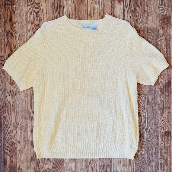 Vintage Classic Elements Yellow Sweater Size Large