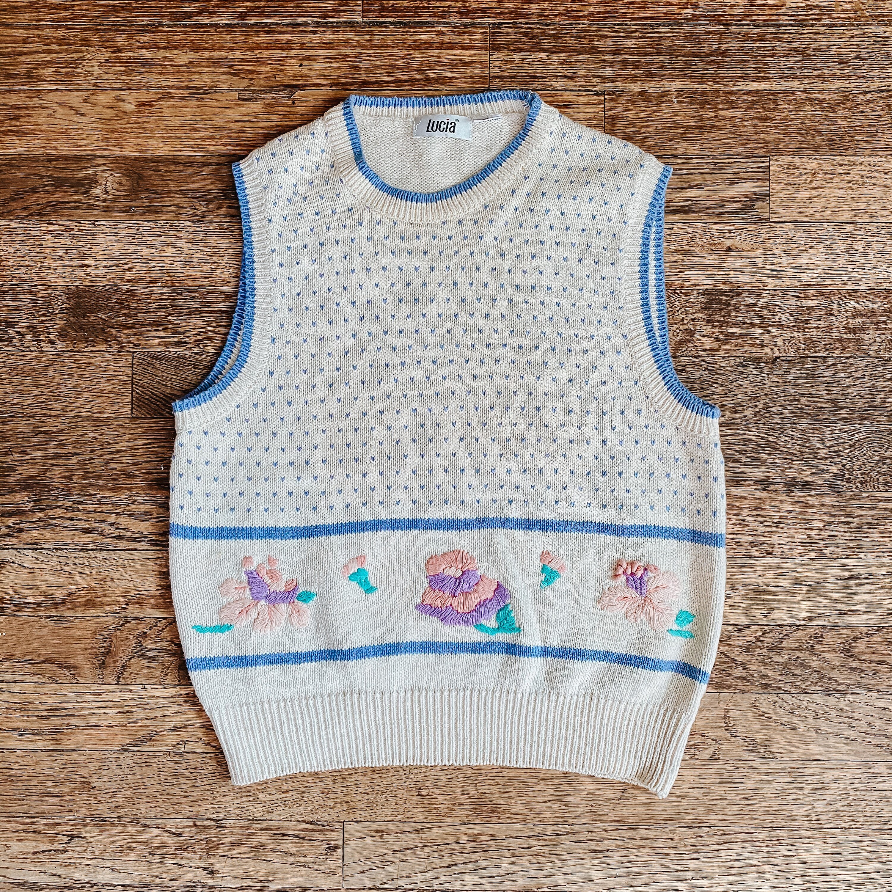 sweater vest pastel