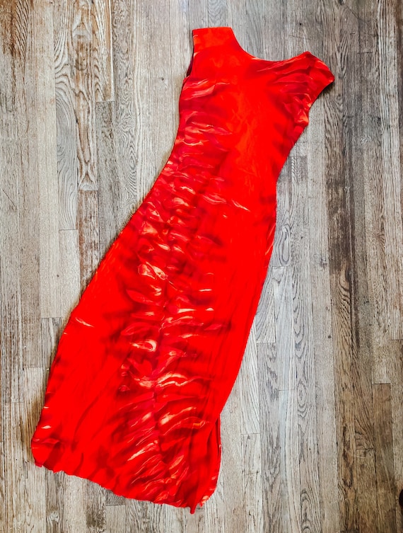 Vintage 1990’s Red Prom Dress Size Medium