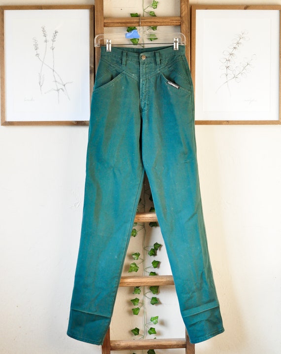 Vintage Green Rockies Denim Jeans