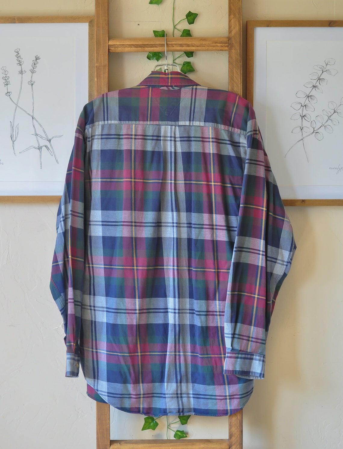 Vintage 1990's Tommy Hilfiger Plaid Flannel Size Large - Etsy