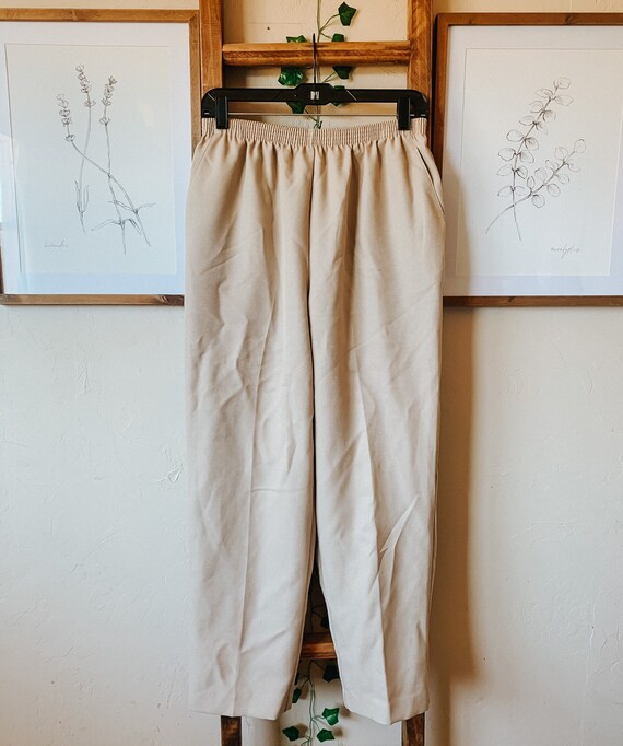 Vintage Tan Alfred Dunner Trousers Size 14