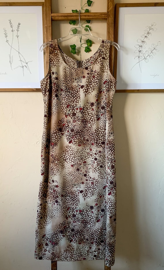 1990’s Floral Midi Dress Size 4