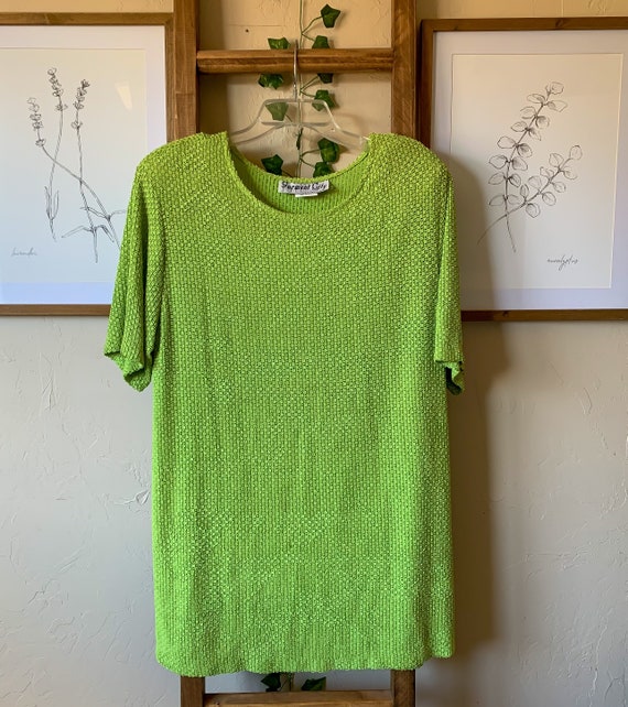 Vintage 1970’s Green Blouse Size 14W