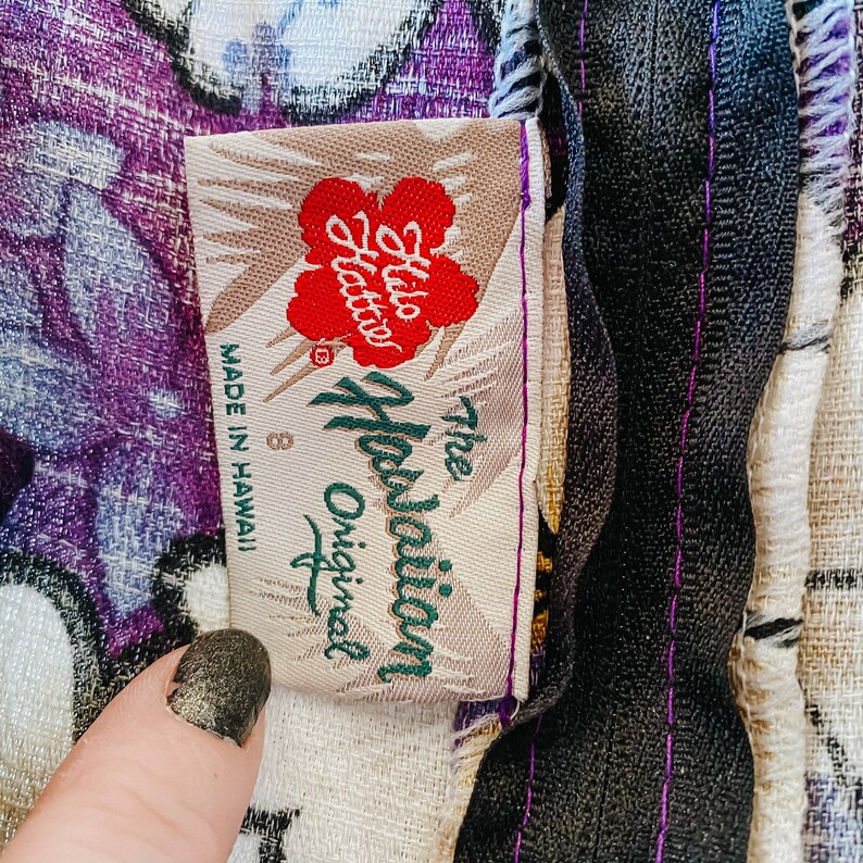 Vintage Purple Hawaiian Vacation Dress Size 8