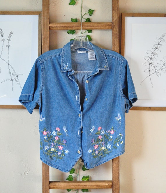 bobbie brooks denim shirts