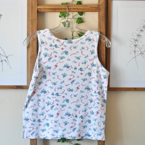 Basic Editions Floral Tank Size Small - Etsy