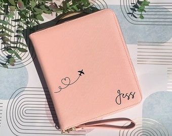 Personalised Travel Wallet, Airplane, Passport Holder, Travel Documents, Travel Organiser, Travel Essentials , Honeymoon, Travel Organizer