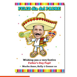 Fête des pères, fête des pères espagnole, cadeau amusant pour la fête des pères, carte personnalisée fête des pères, cartes beau-père, fête des pères beau-père, fête des pères grand-père