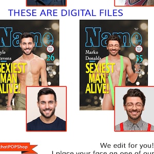 Mature,Personalized Magazine Cover,Personal Portrait,Custom Photo Magazine,Senior Magazine,Custom Portrait,Mens Custom Birthday,DIGITAL