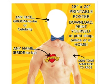 Mature,Bachelorette Party Game,Hen Party,Pin the Junk Party Game Girls Night,Pin the Tail,Pin Junk on the Hunk,Pin the Pecker,DIGITAL FILE