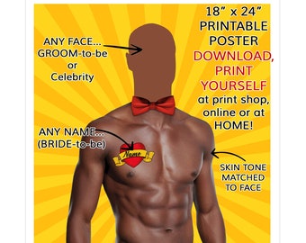 Mature,Pin the Pecker,Pin the Junk,Black Groom,Bachelorette Party Game,African American Man,Black Hen Party,Pin the Junk on the Hunk,DIGITAL