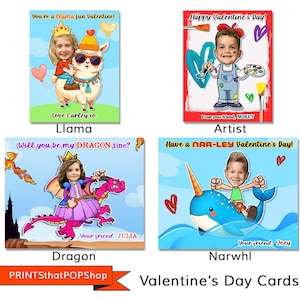 Tarjetas de San Valentín para el aula, tarjetas de San Valentín con descarga digital, videojugador, San Valentín de unicornio, San Valentín para niños, San Valentín lindo, San Valentín, personalizadas