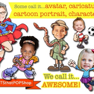 Custom Portrait,Face Avatar,Personalized Cartoon,Anime Portrait,Custom Illustration,Social Media Icon,T-shirt Decal,Icons,DIGITAL DOWNLOAD