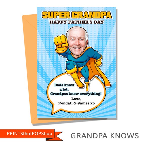 Download Grandfathers Day Stepdad Fathers Day Stepfathers Day Custom Face Super Dad Funny Fathers Day Gift Dads Day Custom Fathers Card Dad Superhero By Prints That Pop Shop Catch My Party
