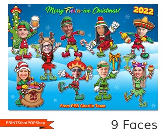 Spanish Christmas,Fiesta Christmas Card,Feliz Navidad,Mexican Christmas Card,Tropical Christmas,2024 Christmas,Family Christmas,Funny Card