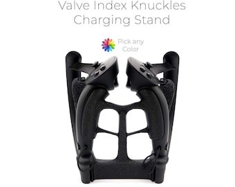 Valve Index Knuckles Charging Stand - Custom Color VR Accessory - Eco Friendly 3D Printed Gamer Gift