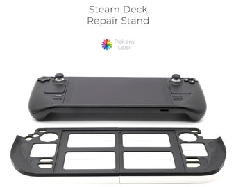 Steam Deck Repair Stand - Dock - PLA 3D Printed - Optional Soft TPU Layer