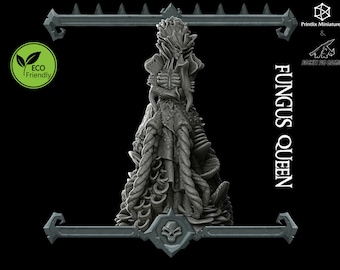 Fungus Queen | Miniature | Dungeons and Dragons Miniature | RPG Tabletop Resin 3D Printed