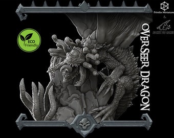 Overseer Dragon | Miniature | Dungeons and Dragons Miniature | RPG Tabletop Resin 3D Printed