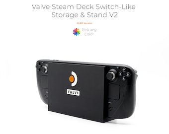Valve Steam Deck Switch-Like Storage & Stand V2 3D Printed