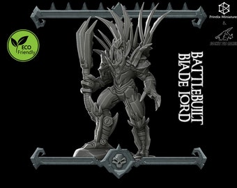 Battleguilt Blade Lord | Miniature | Dungeons and Dragons Miniature | RPG Tabletop Resin 3D Printed