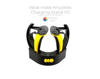 Valve Index Knuckles Charging Stand V3 - Custom Color VR Accessory - Eco Friendly 3D Printed Gamer Gift