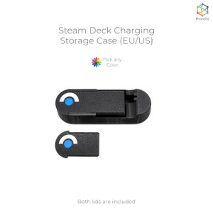 Valve Steam Deck Charging Storage Case EU/US PLA 3D Printed image 7