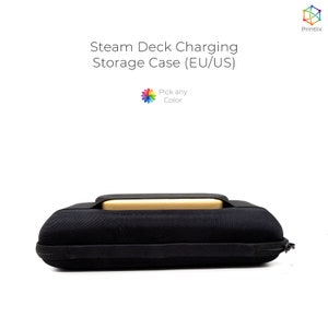 Valve Steam Deck Charging Storage Case EU/US PLA 3D Printed image 6