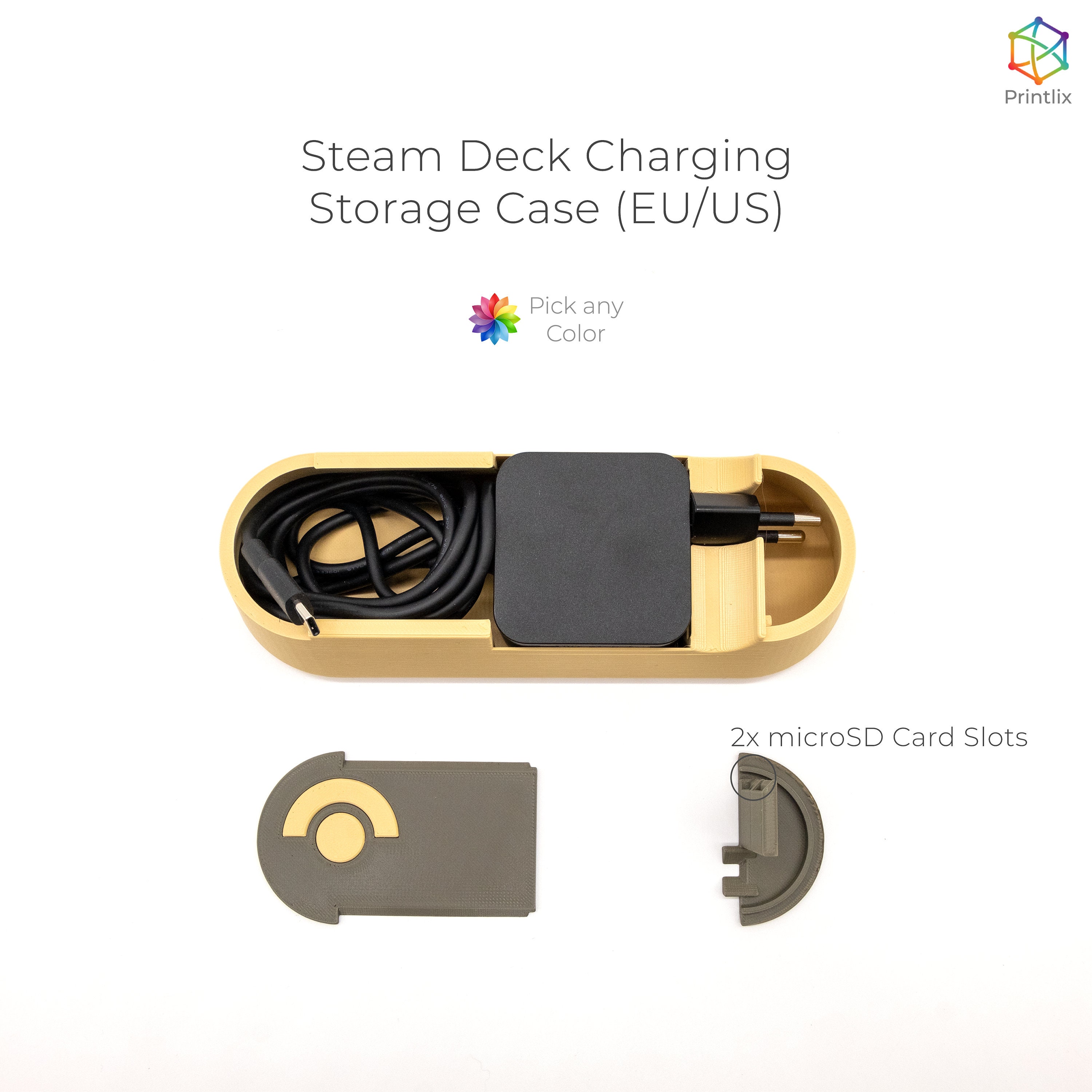 Valve Steamデッキ充電収納ケース（EU/US） - カスタムカラー
