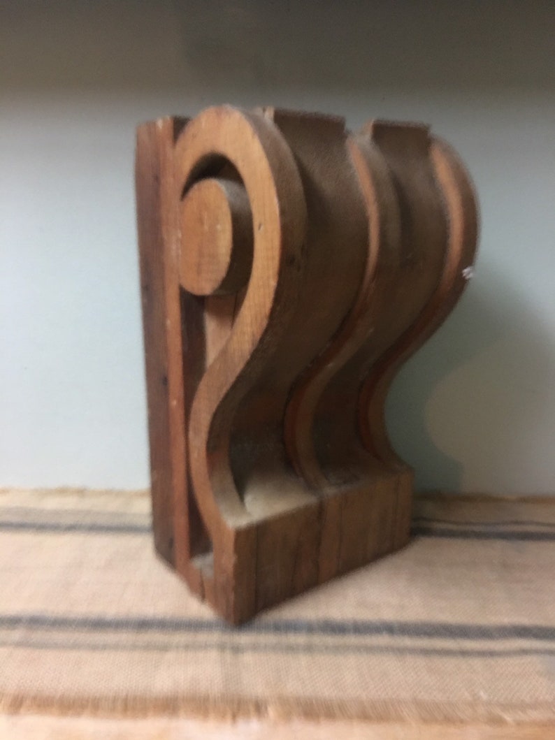 Antique Architectural Salvage Corbel Wood Bracket Decorative Restoration Victorian Rustic Corbel Shelf Display