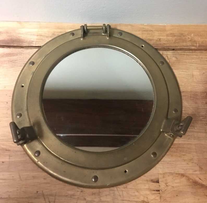 Vintage Brass Porthole Mirror Decor Nautical Vintage Brass Porthole Mirror