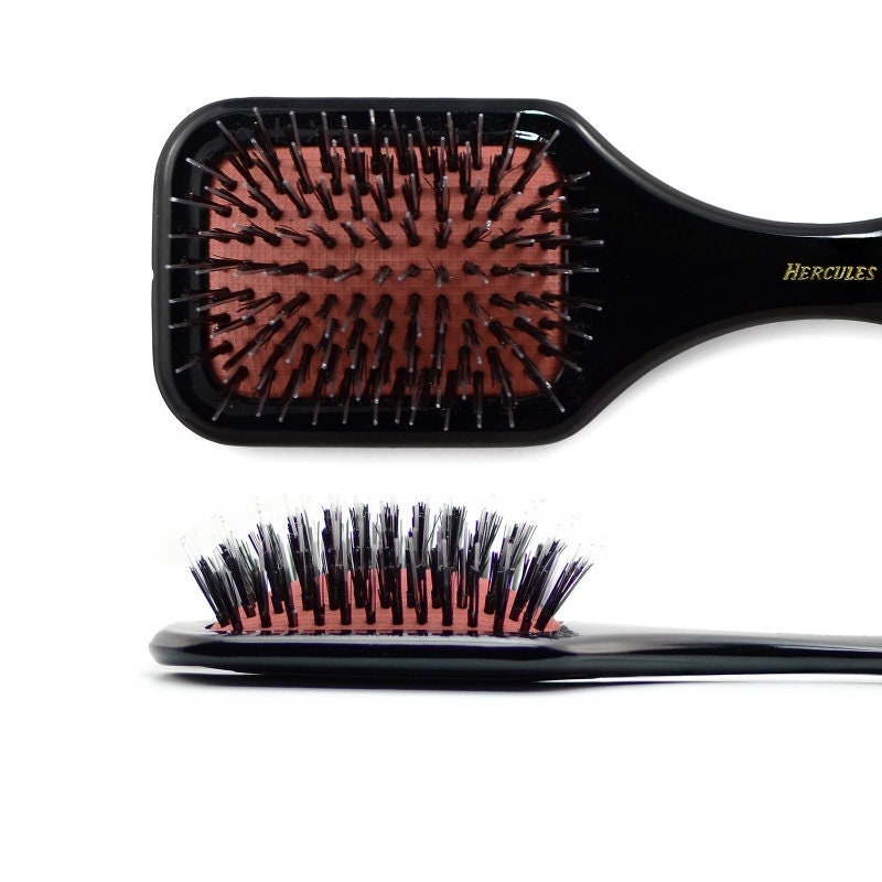 Natural Bristle Hair Brush Ionic Hair Brush Anti Static Etsy UK