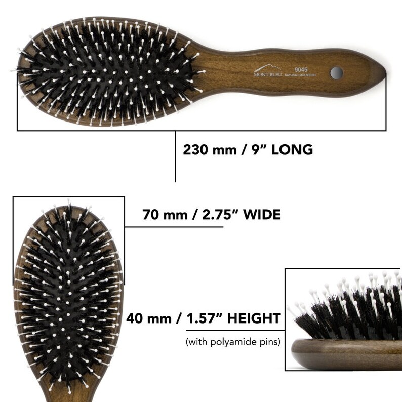 Paddle Brush for All Types of Hair Best Brush for Thick Hair Wooden