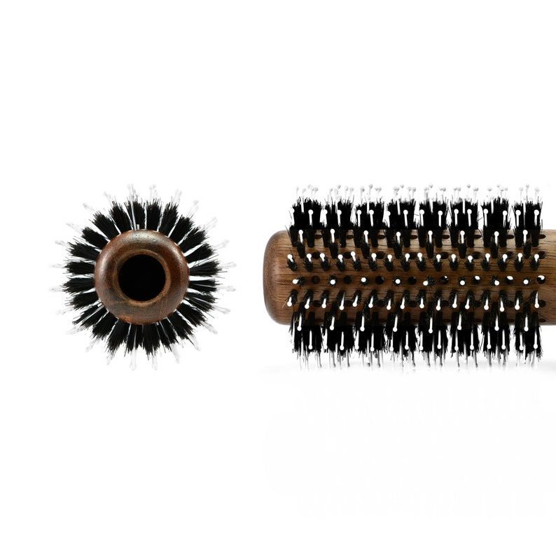 Round Boar Bristle Hair Brush Soft Bristle Hair Brush Hair Brush for Thick Hair Hairdressing
