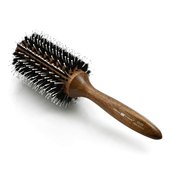 Hair Brush Round Boar Bristle Hair Brush Makeup Brushes Etsy