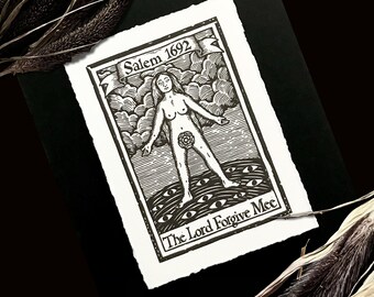 Salem Witch Trials Forgive Mee art print
