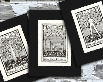 Salem Witch Trials art print set