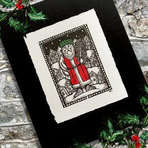 Bavarian Santa Claus art print
