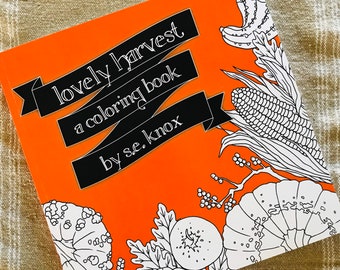 lovely harvest adult coloring book