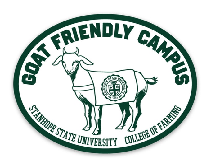 Goat Friendly Campus Sticker - College of Farming