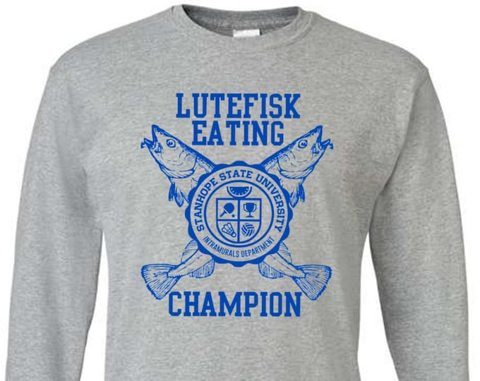 Lutefisk Eating Champion Long Sleeve - Intramurals Department