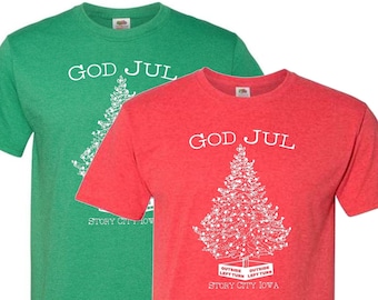 God Jul: Outside Left Turn - Christmas T-Shirt