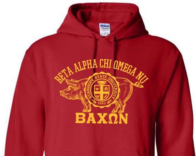 Bacon Fraternity/Sorority Hooded Sweatshirt - Campus Greek Life