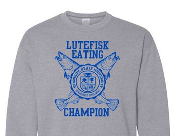 Lutefisk Eating Champion Crewneck - Intramurals Department