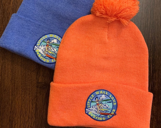 Little Wall Lake Surfing Club Pom Beanie