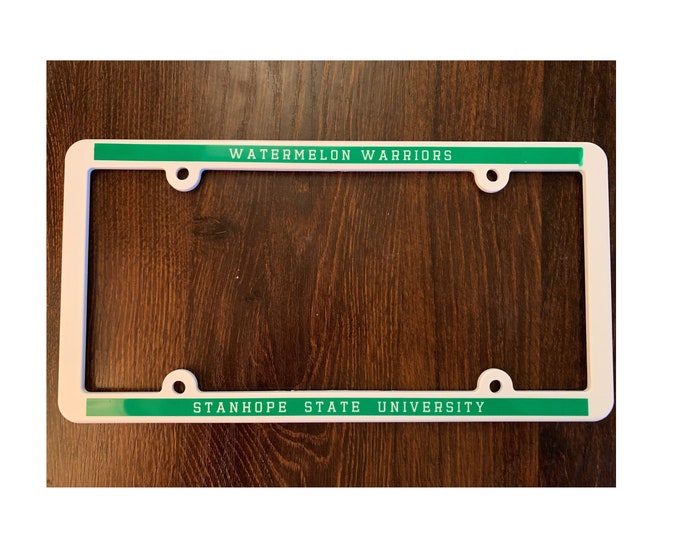 Stanhope State License Plate Frame