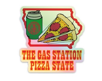 Gas Station Pizza State Sticker