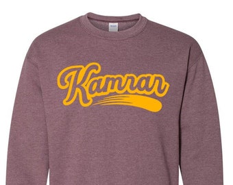 Kamrar Old School Script Crewneck Sweashirt