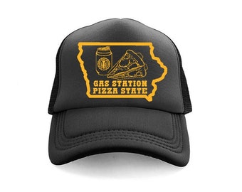 Gas Station Pizza State Foam Trucker Hat